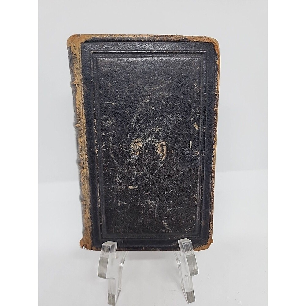 Antique 1864 Signed Imitation De Jesus Christ French Text